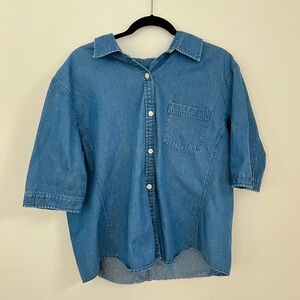 Talbots Denim Button Down Shirt